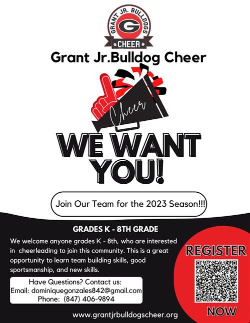 Grant Jr. Bulldogs Cheer